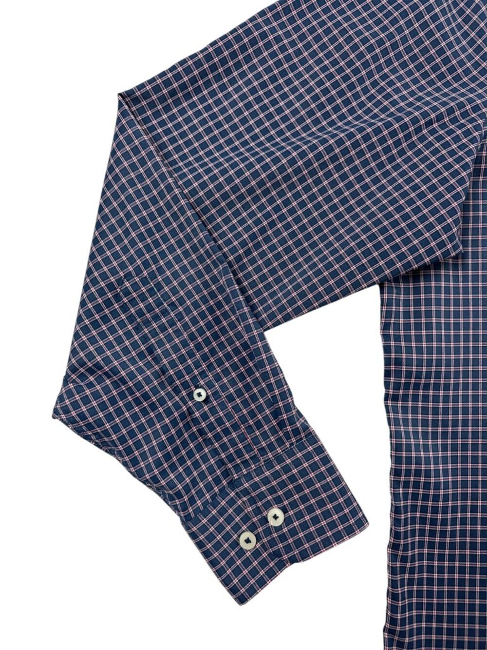 UNTUCKit XL Blue Salice Relaxed Fit Long Sleeve Button Down Tattersall Shirt - Picture 8 of 16